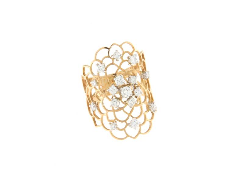 18KT ROSE GOLD RING WITH DIAMONDS MORESCA STAURINO 647071-7374APK